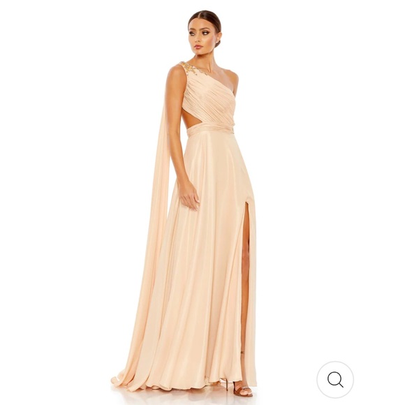 Mac Duggal Dresses & Skirts - Mac Duggal FLOAT ONE SHOULDER OPEN BACK FLOWY GOWN